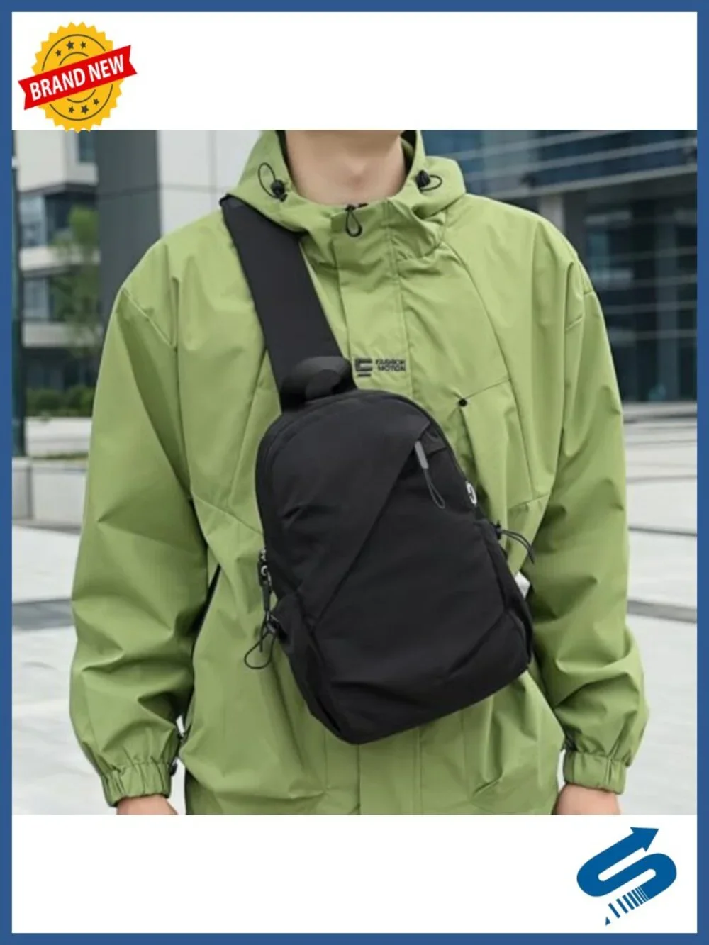 5L Lightweight Sling Bag, 11 Inch Tablet, Water Resistant, Adjustable Strap,